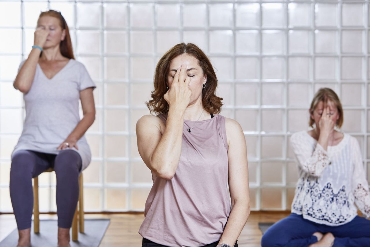 pranayam in der Yoga-Ausbildung